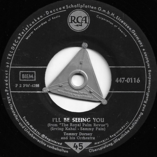 Vinyl / Tommy Dorsey And His Orchestra - I'll Be Seeing You
