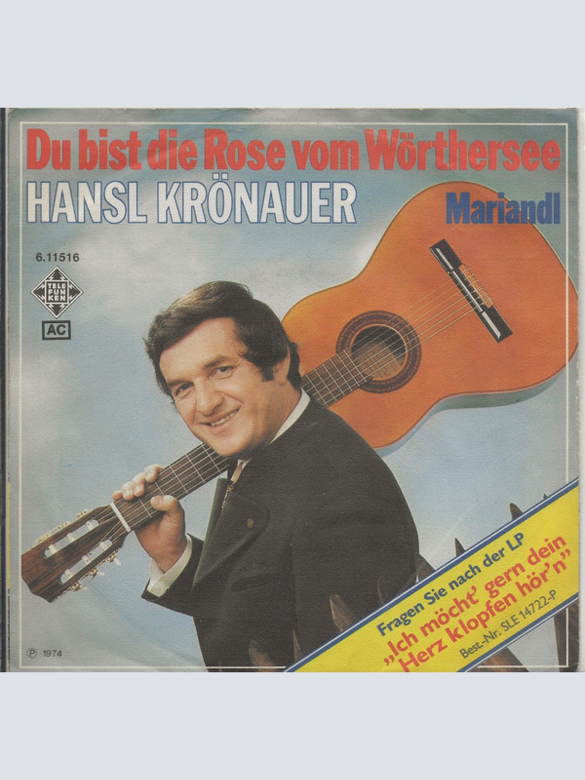 Vinyl / Hansl Krönauer - Du Bist Die Rose Vom Wörthersee