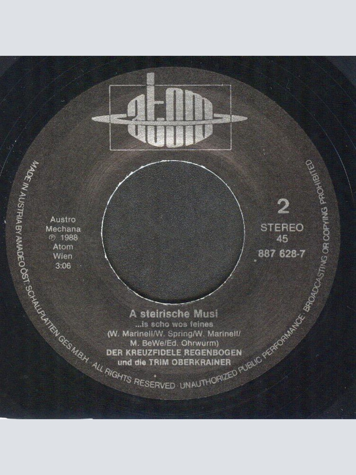 Vinyl / Der Kreuzfidele Regenbogen* & Die Trim Oberkrainer* - Hallo, Frau Irma  ... I Komm Heut' Nimmer In Die Firma!