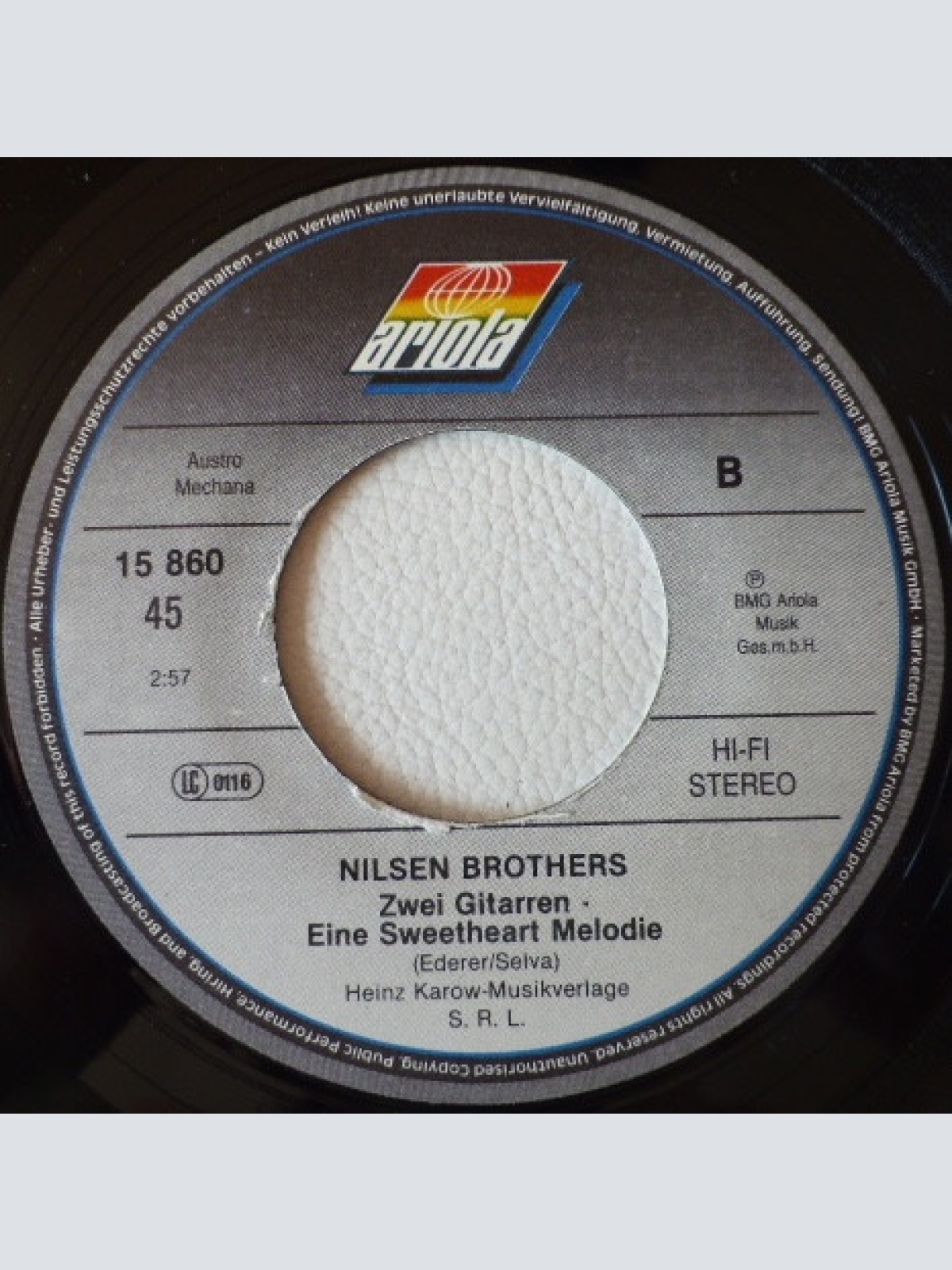 Vinyl / Die Nilsen Brothers - Aber Dich Gibt's Nur Einmal Für Mich