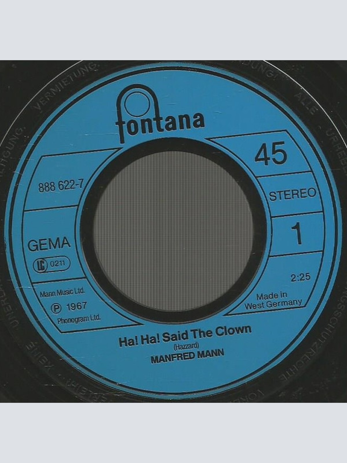 Vinyl / Manfred Mann - Ha! Ha! Said The Clown