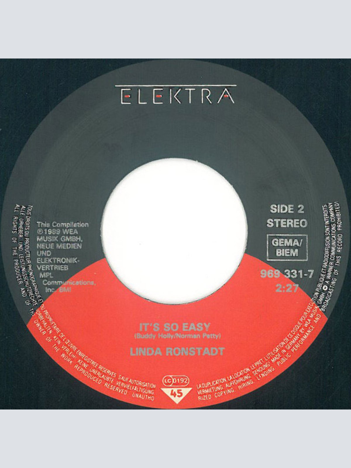 Vinyl / Linda Ronstadt - Blue Bayou / It's So Easy