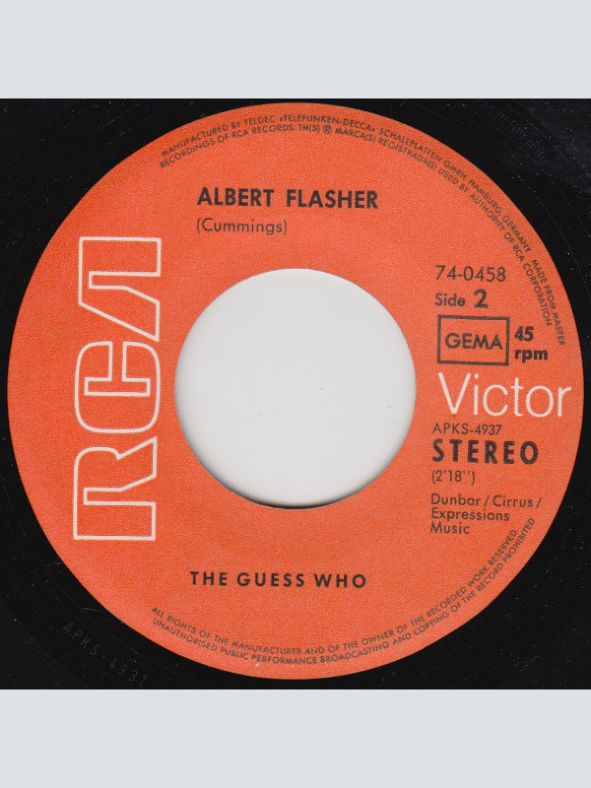 Vinyl / The Guess Who - Broken / Albert Flasher