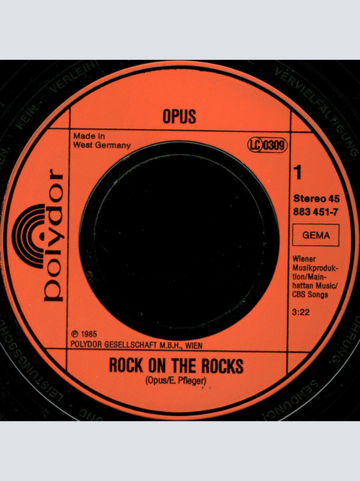 Vinyl / Opus - Rock On The Rocks