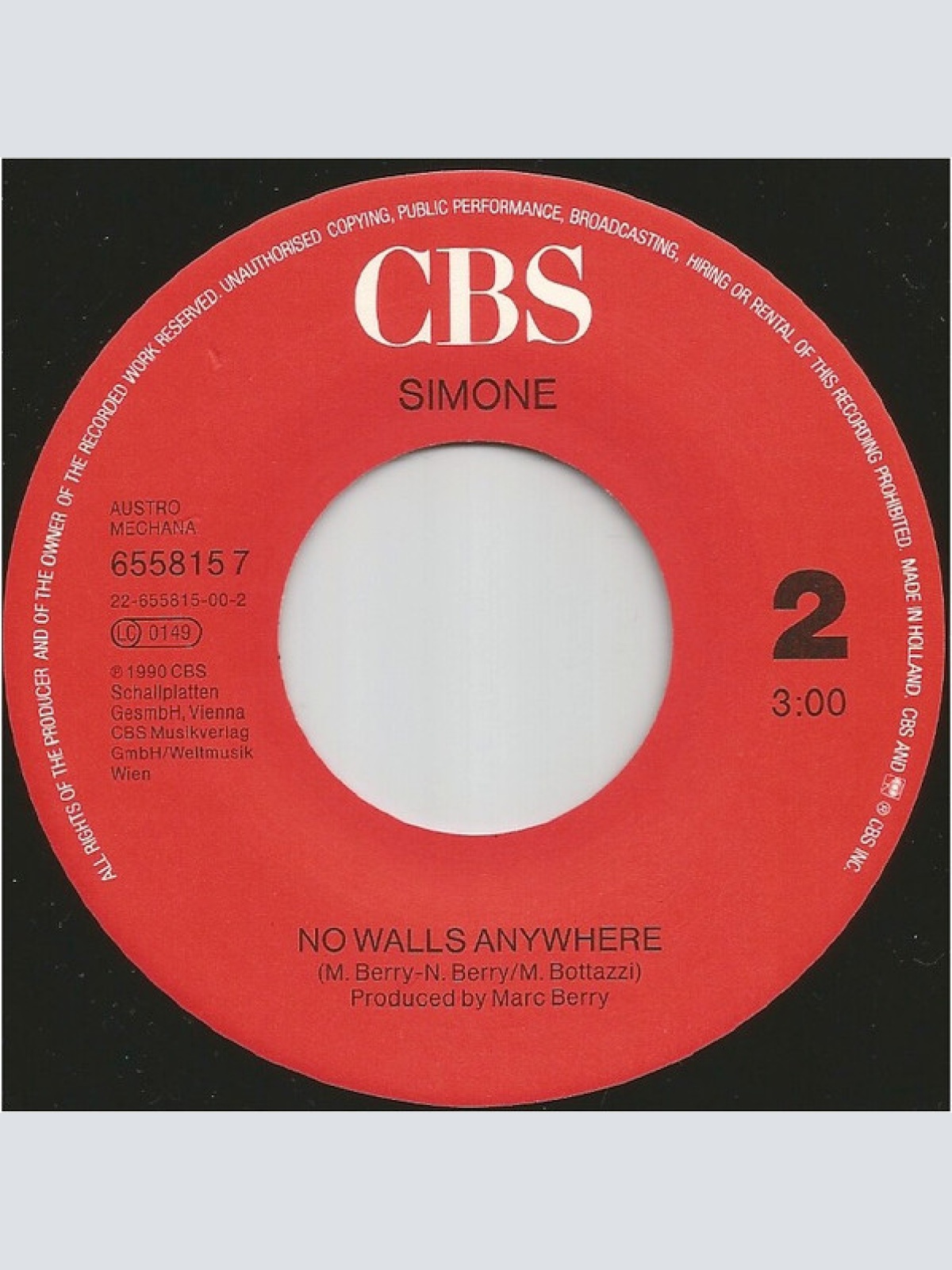 Vinyl / Simone (27) - Keine Mauern Mehr