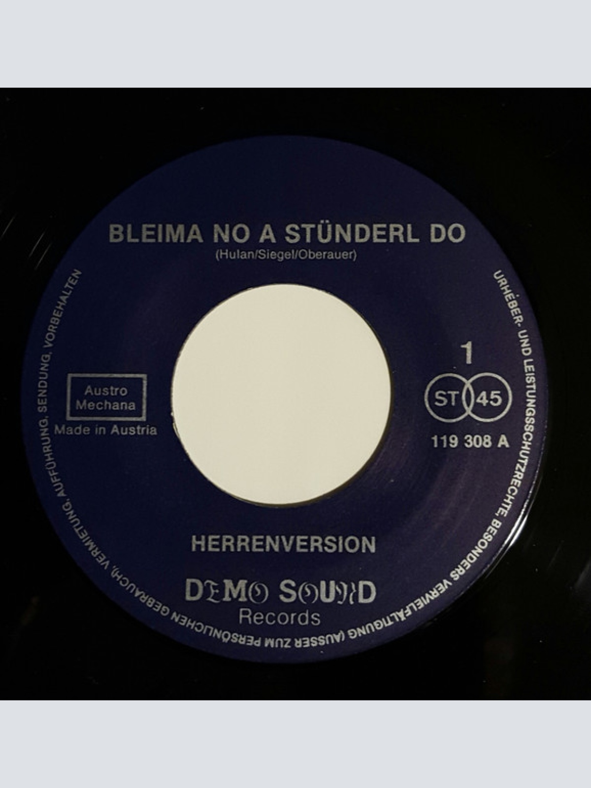 Vinyl / Various - Bleima No A Stünderl Do