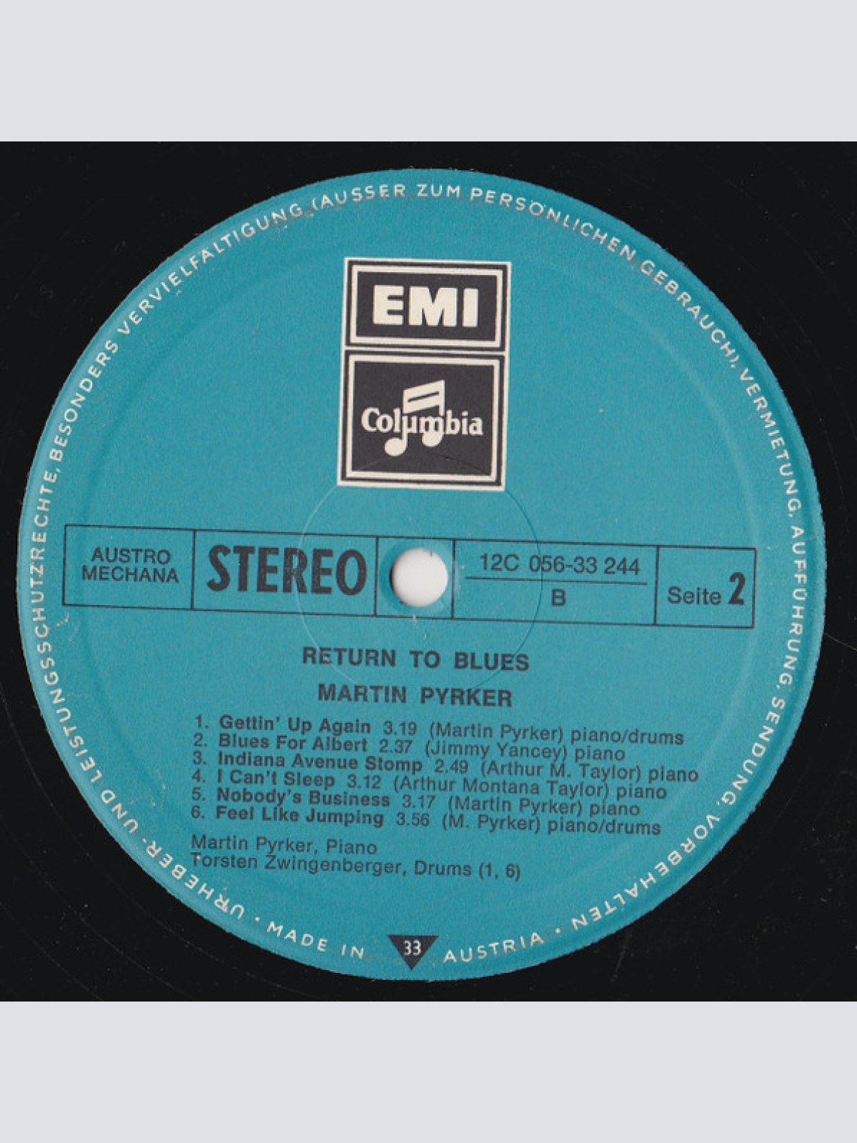 Vinyl / Martin Pyrker - Return To Blues