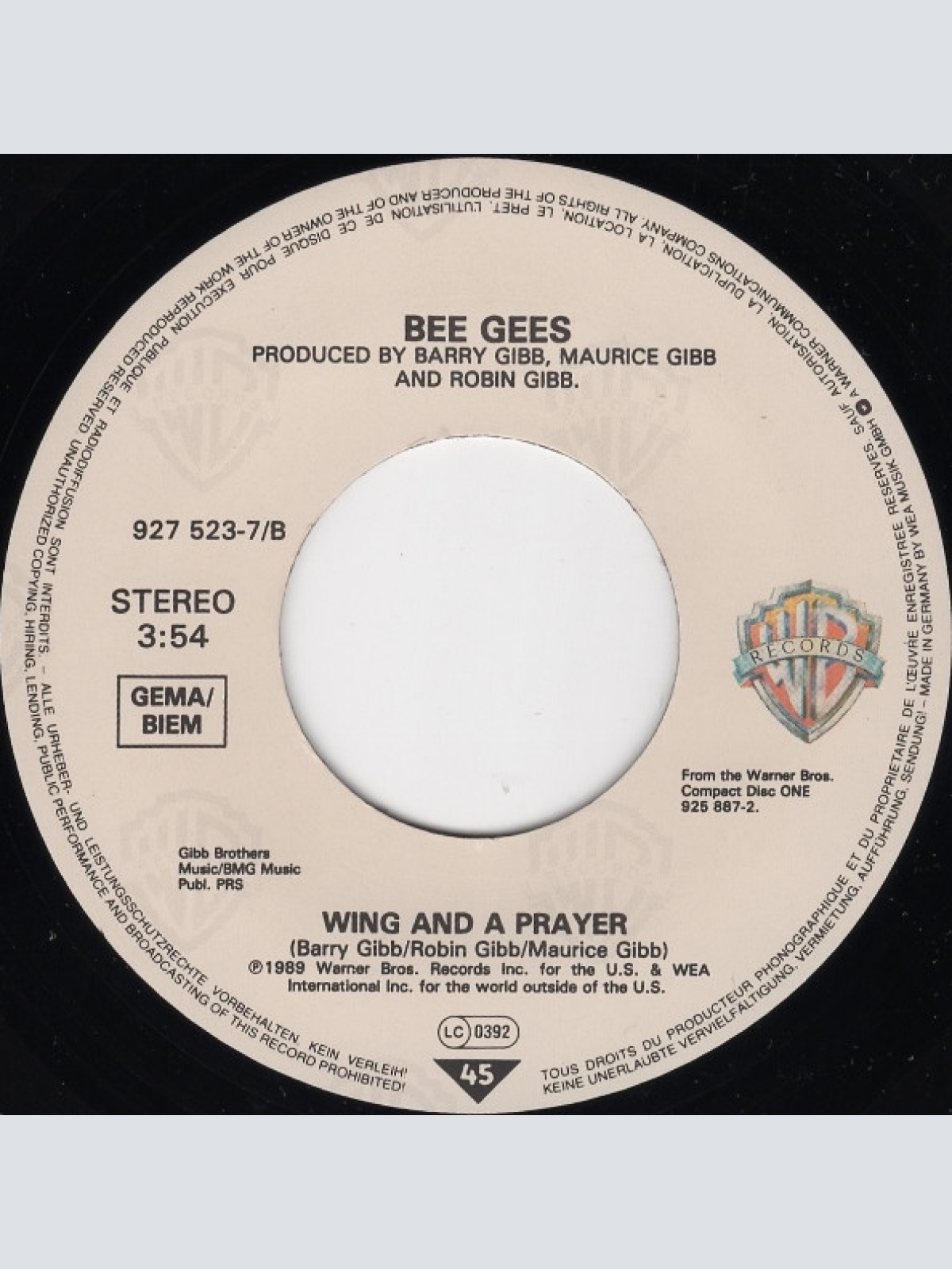 Vinyl / Bee Gees - Ordinary Lives