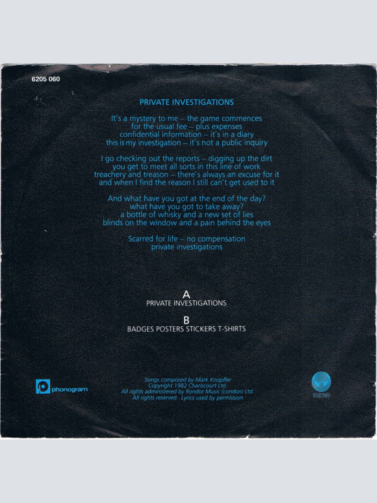 Vinyl / Dire Straits - Private Investigations