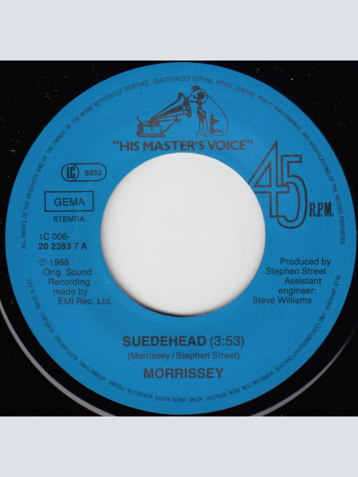 Vinyl / Morrissey - Suedehead