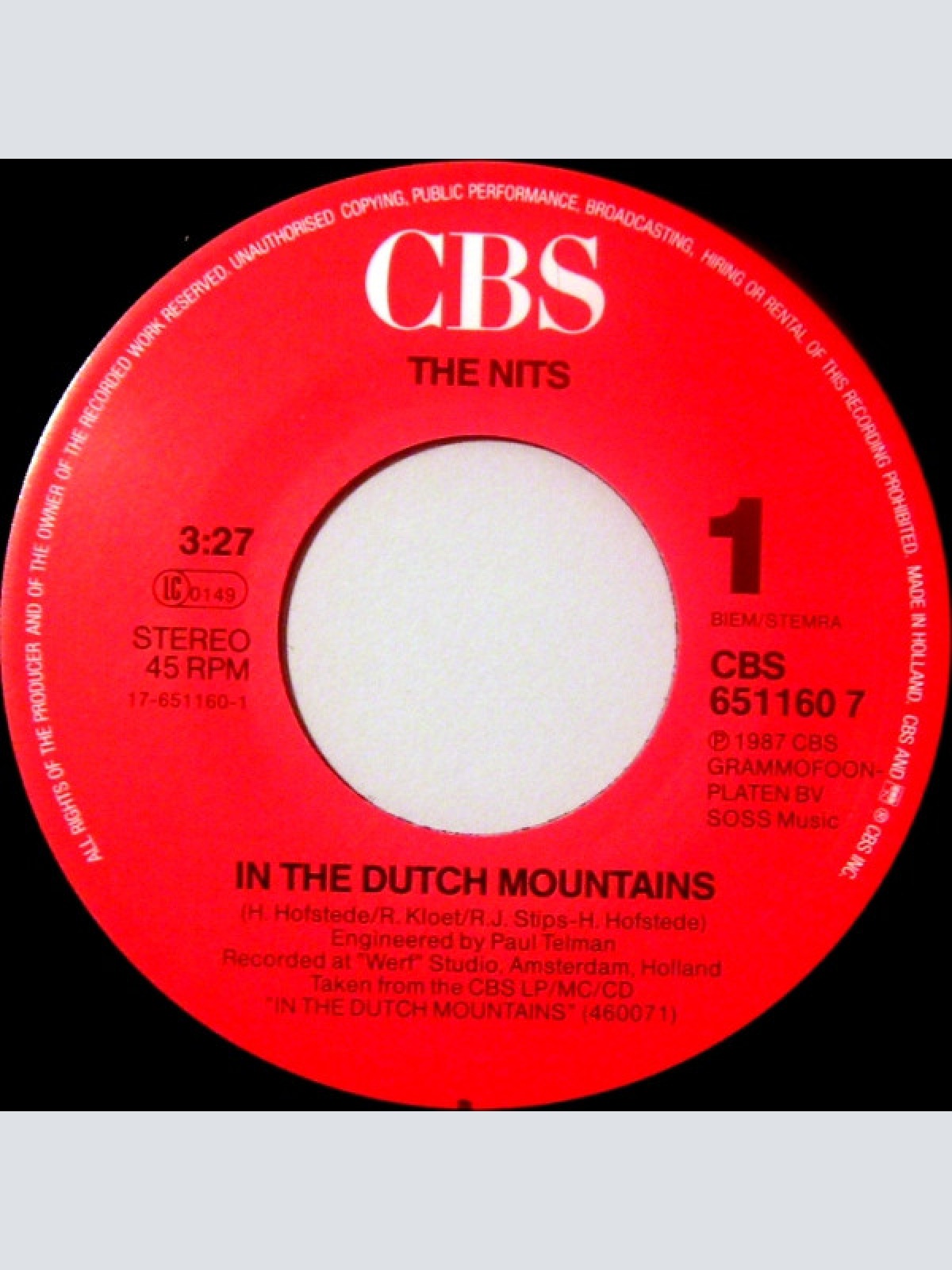 Vinyl / The Nits - In The Dutch Mountains