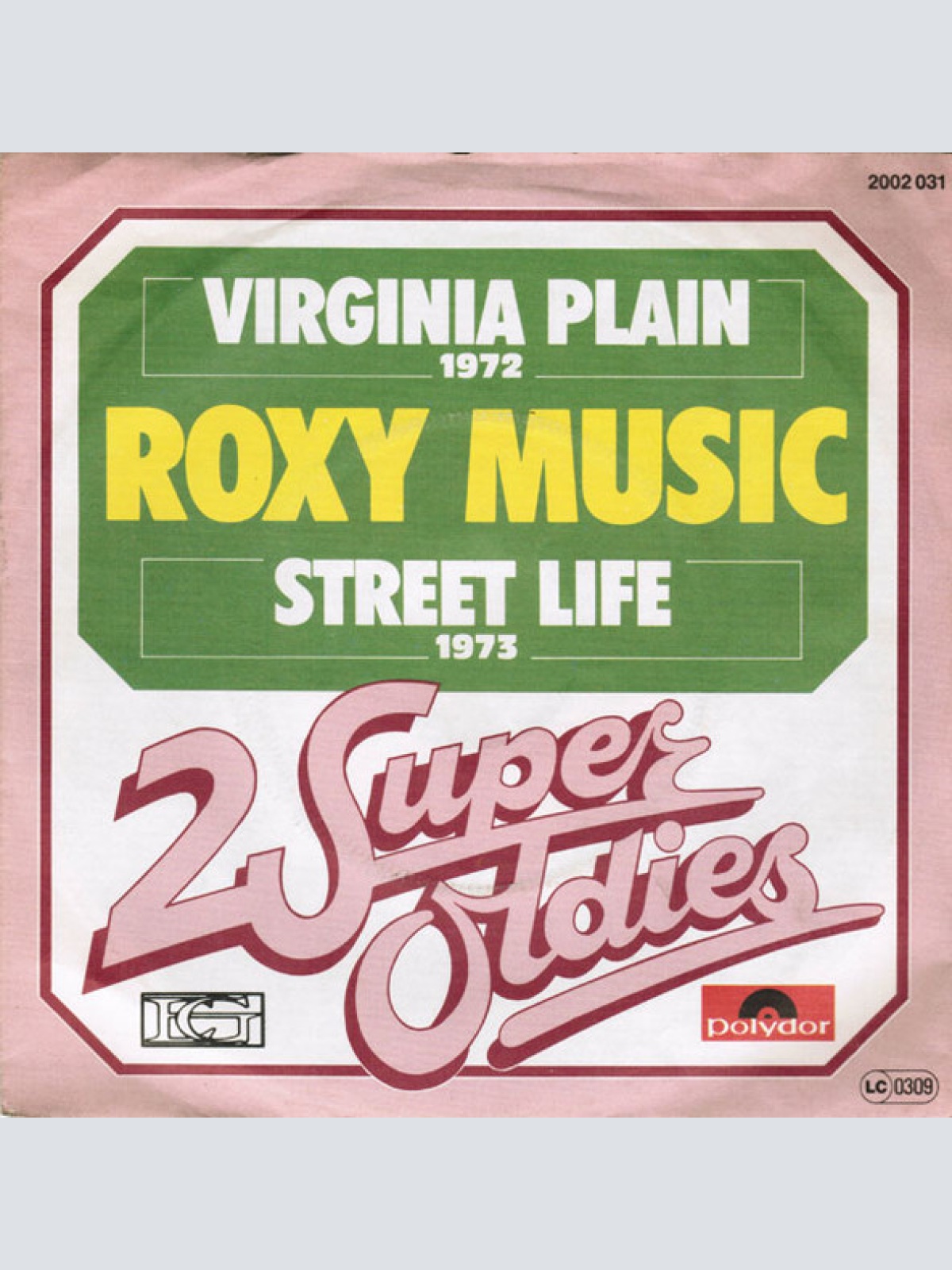Vinyl / Roxy Music - Virginia Plain / Street Life
