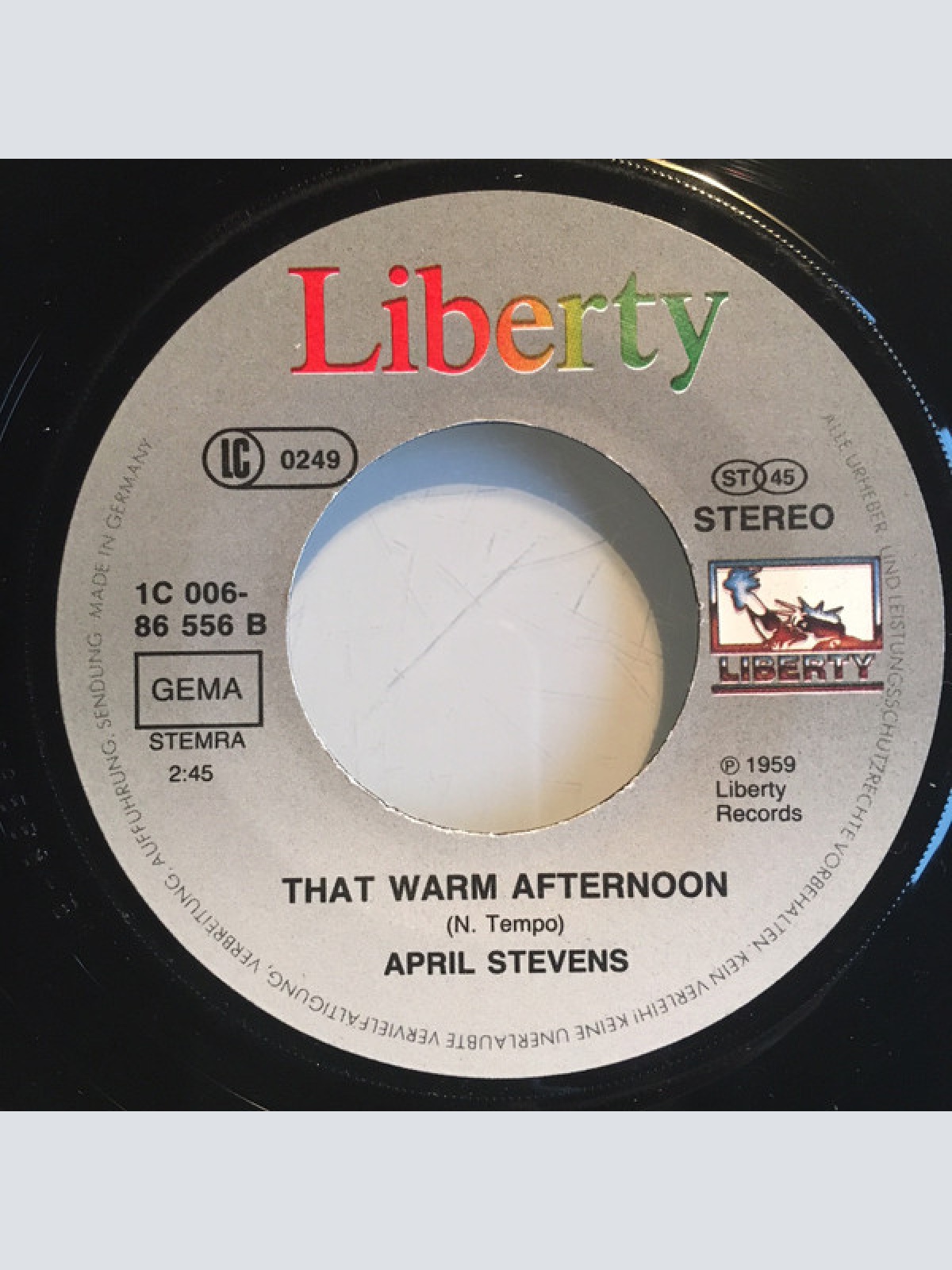 Vinyl / April Stevens - Teach Me Tiger / That Warm Afternoon
