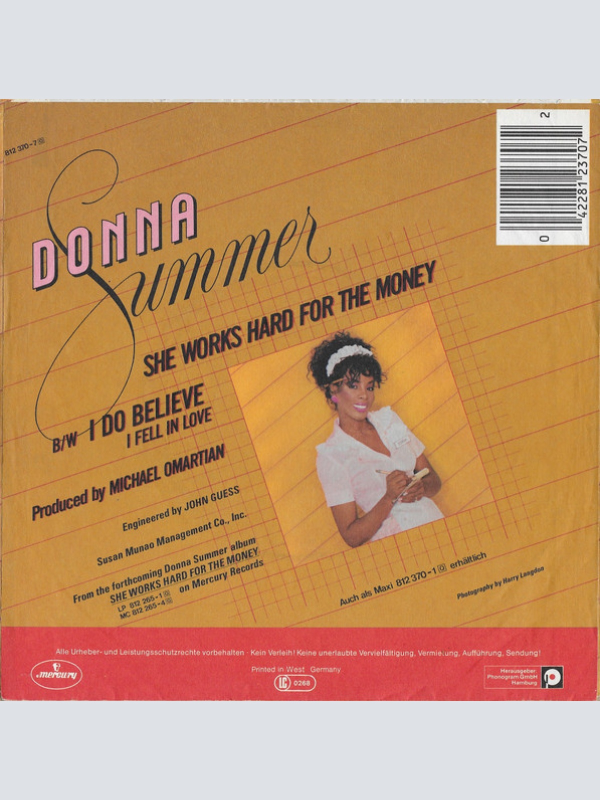 Vinyl / Donna Summer - She Works Hard For The Money