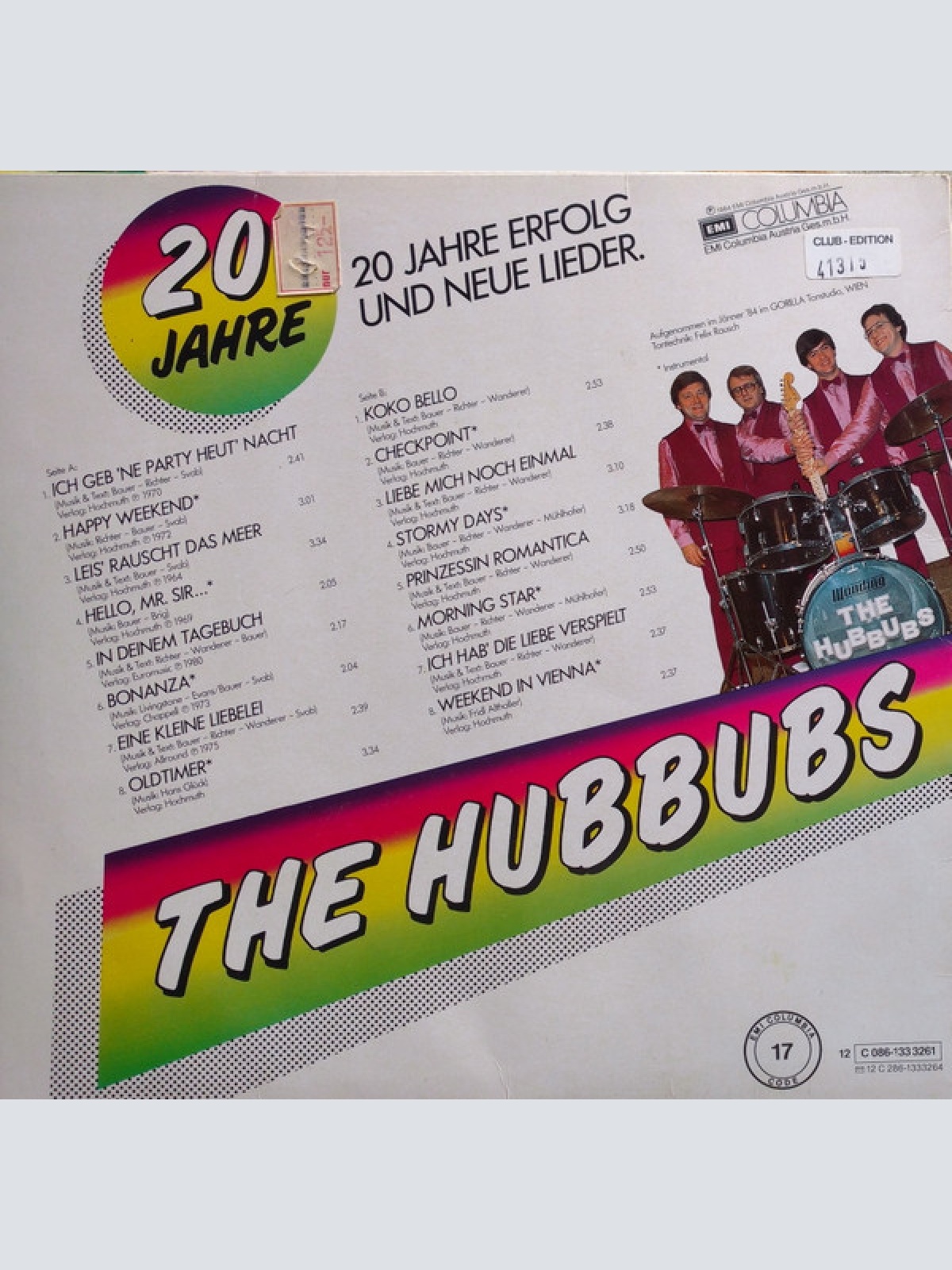 Vinyl / The Hubbubs - 20 Jahre Erfolg Und Neue Lieder