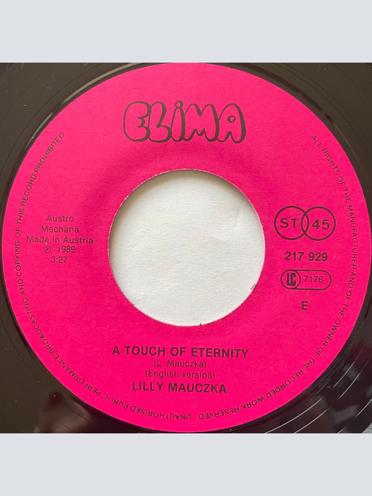 Vinyl / Lilly Mauczka - Ein Hauch von Ewigkeit
