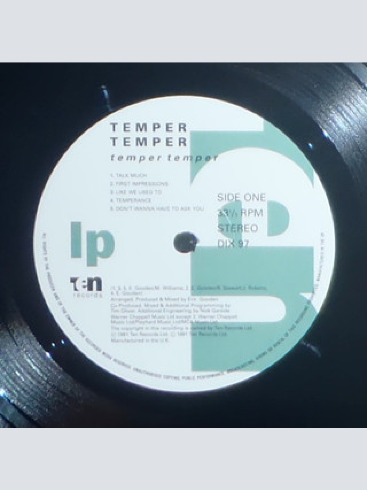 Vinyl / Temper Temper - Temper Temper