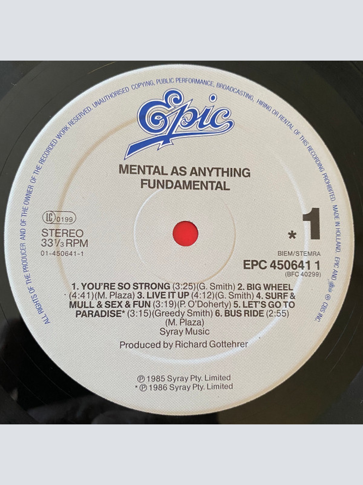 Vinyl / Mental As Anything - Fundamental