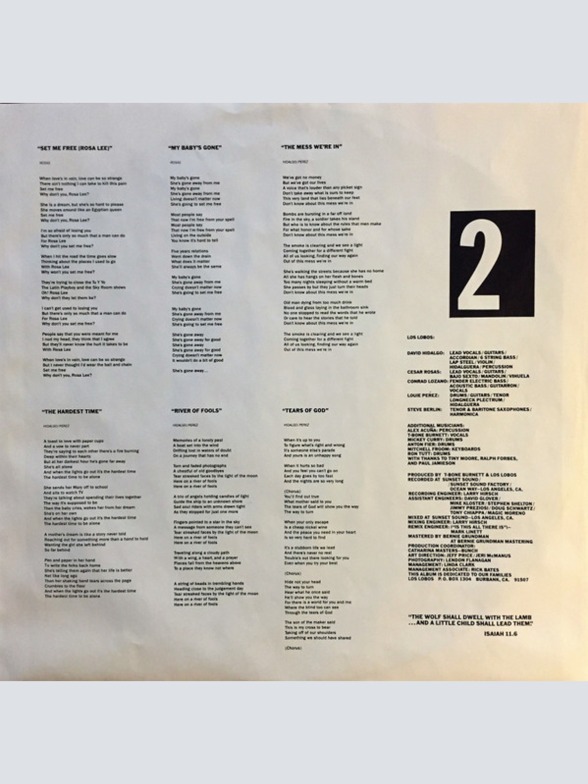 Vinyl / Los Lobos - By The Light Of The Moon