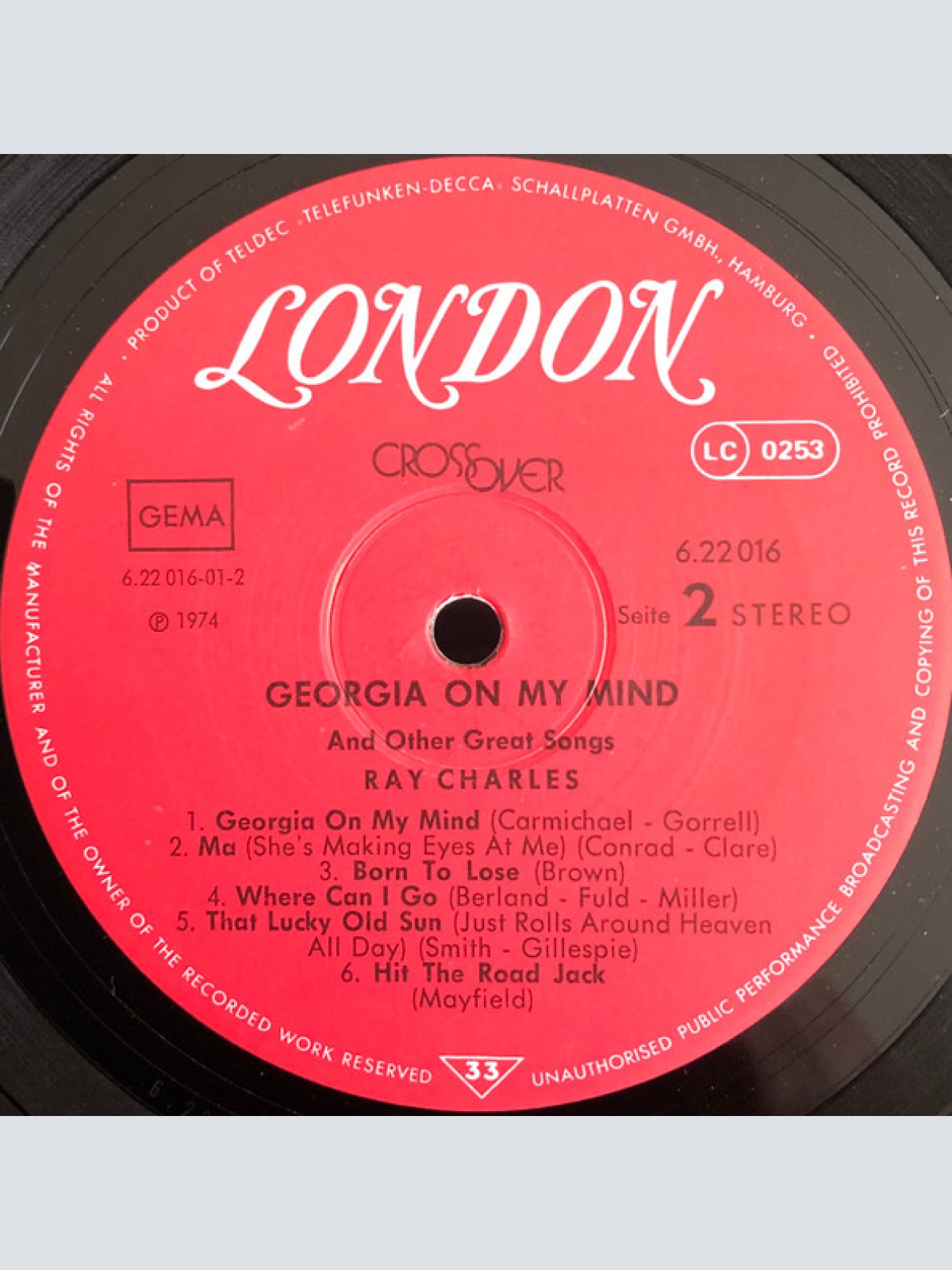 Vinyl / Ray Charles - Georgia On My Mind And Other Great Songs