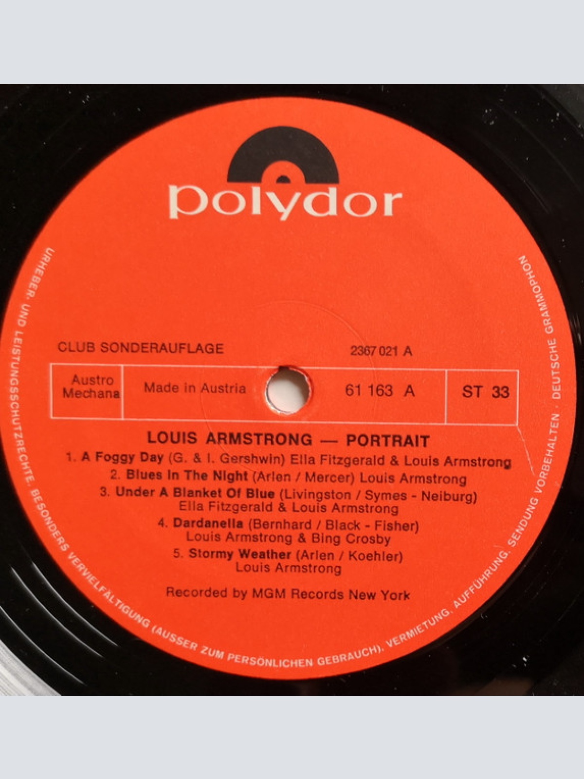 Vinyl / Louis Armstrong - Portrait