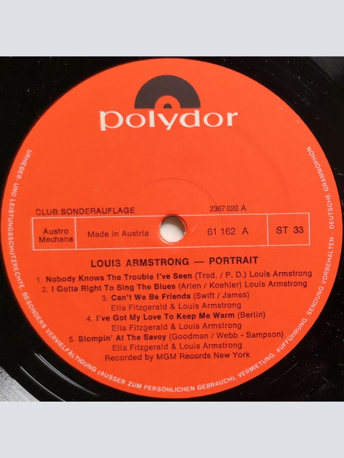 Vinyl / Louis Armstrong - Portrait