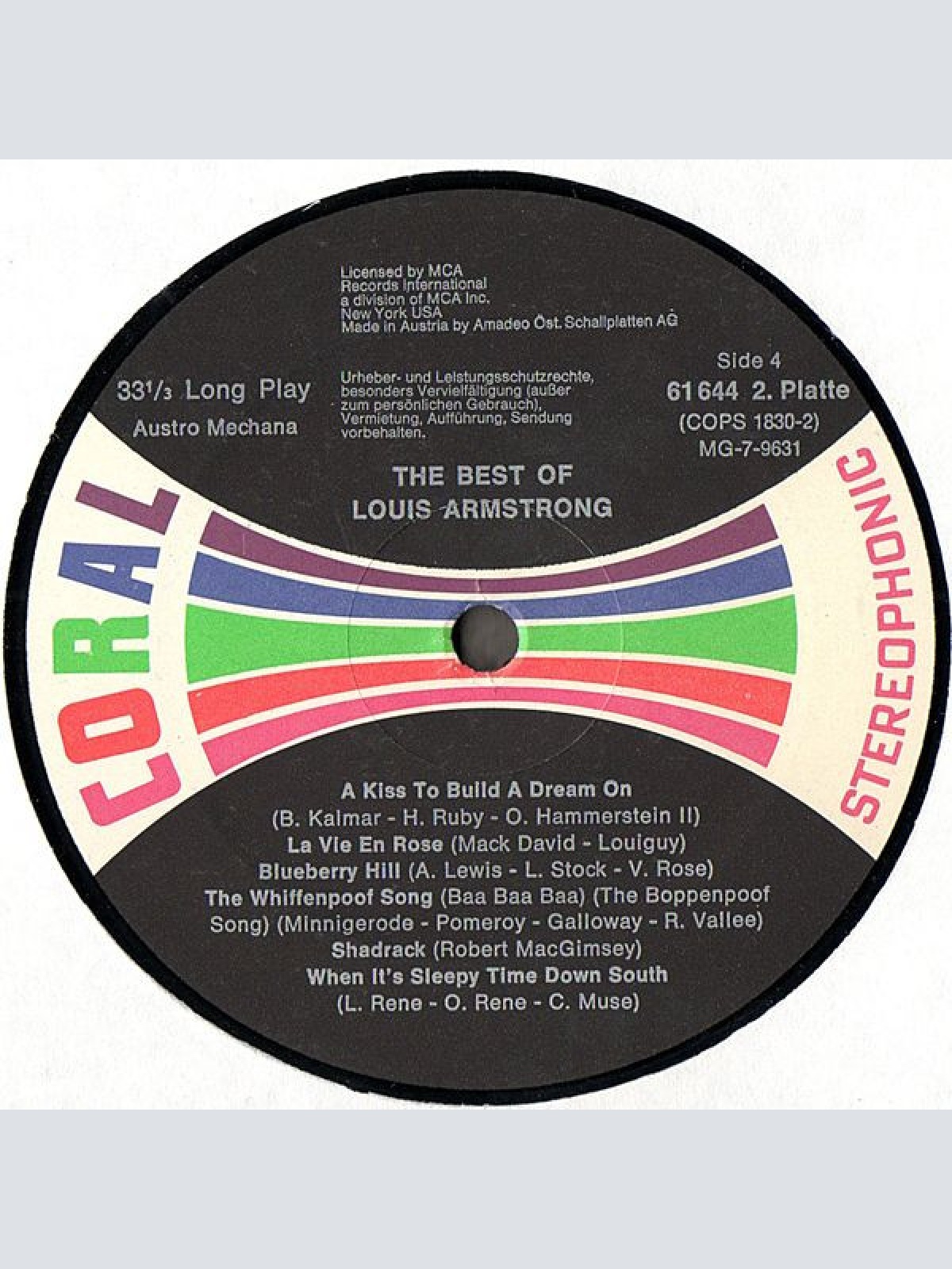 Vinyl / Louis Armstrong - The Best Of Louis Armstrong