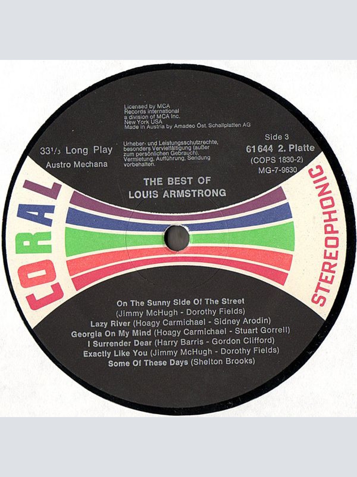 Vinyl / Louis Armstrong - The Best Of Louis Armstrong