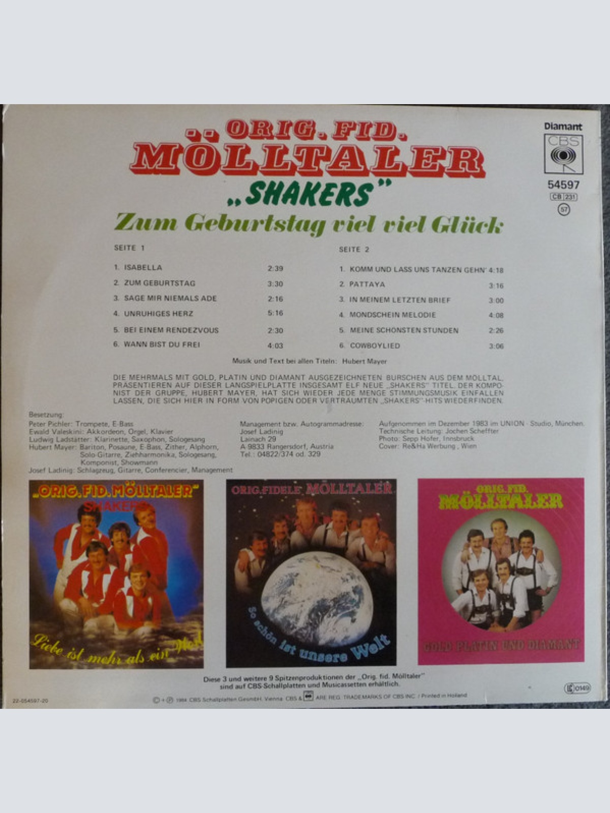 Vinyl / Orig. Fid. Mölltaler* - Shakers (Zum Geburtstag Viel Viel Glück)