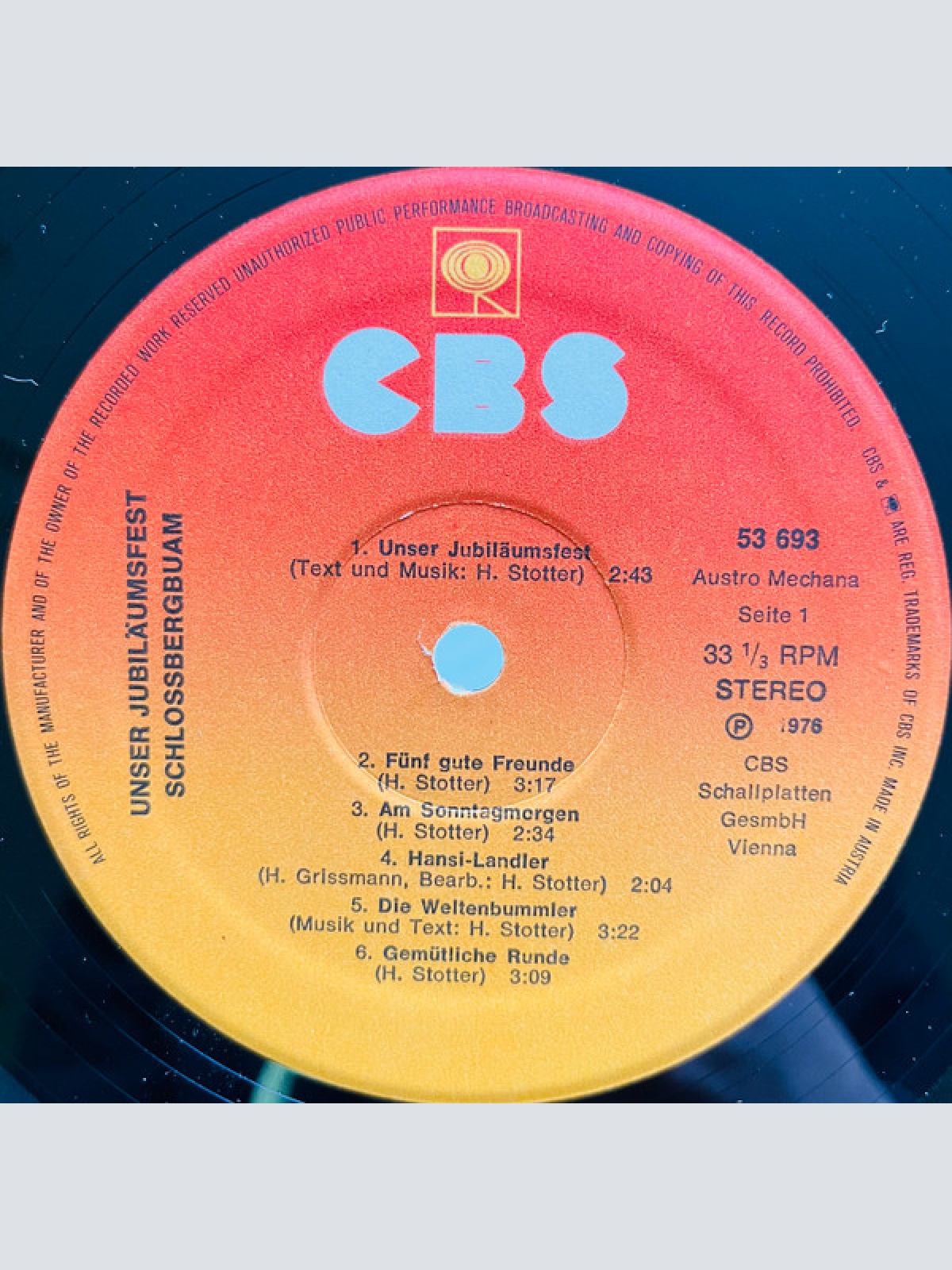 Vinyl / Schloßberg Buam* - Unser Jubiläumsfest - 15 Jahre