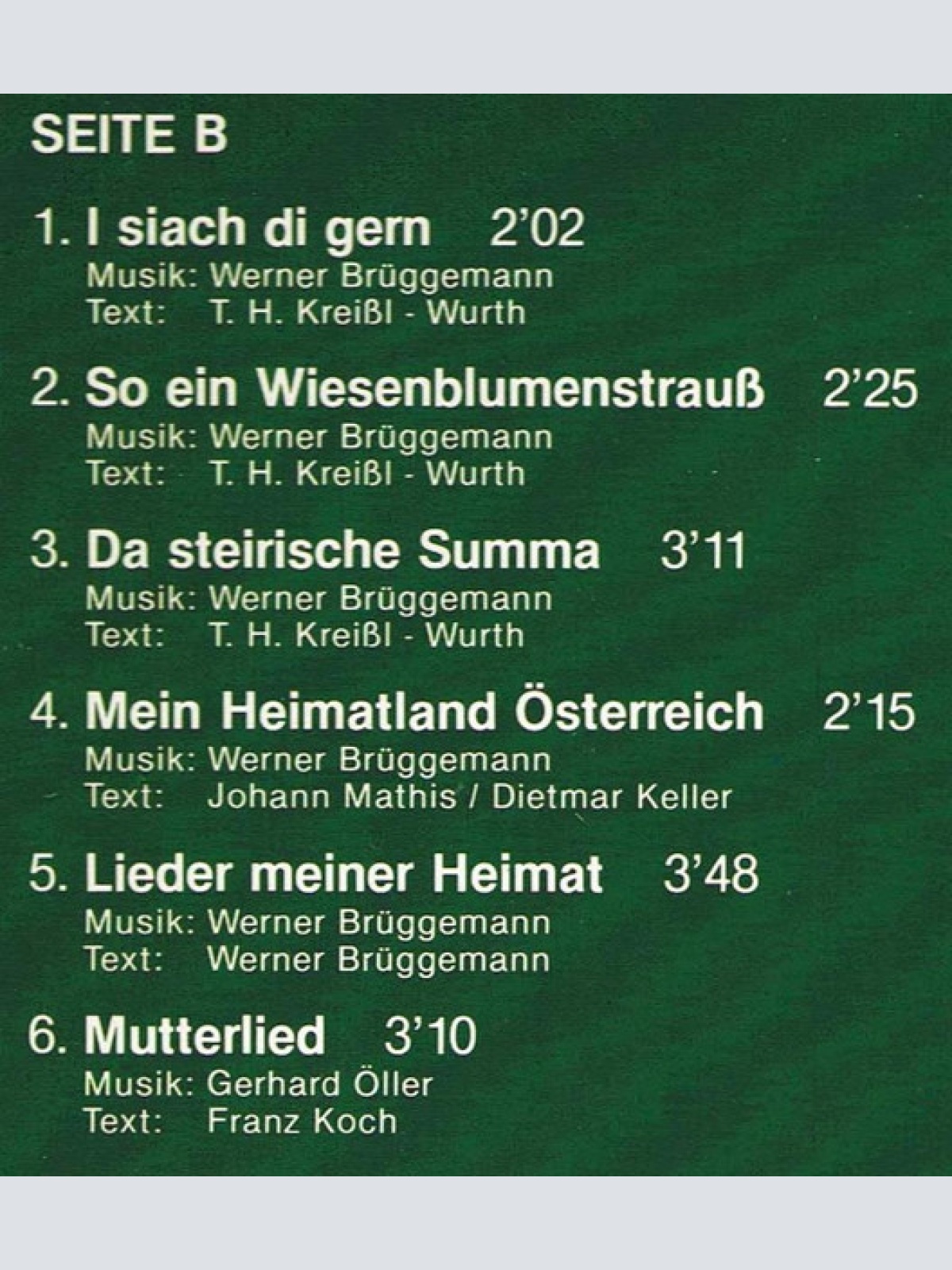 Vinyl / Geschwister Mauracher - I Siach Di Gern, I Hör Di Gern