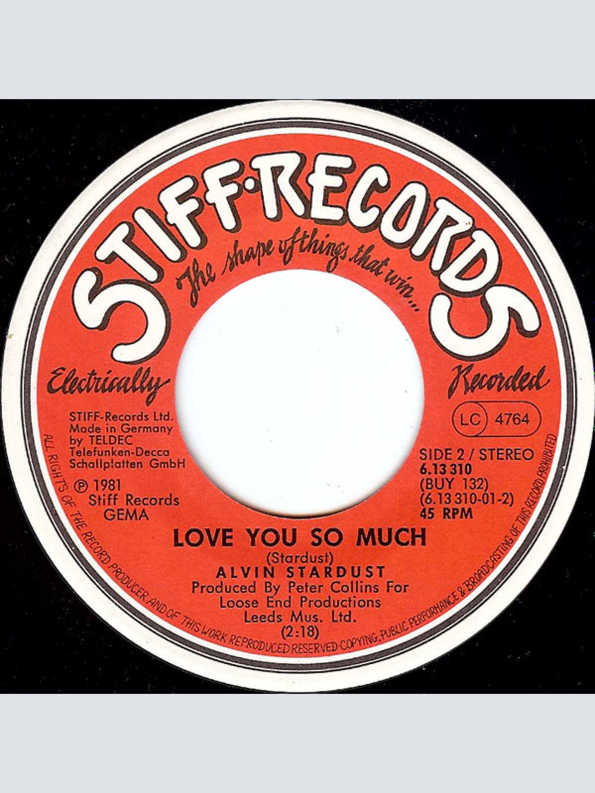 Vinyl / Alvin Stardust - A Wonderful Time Up There