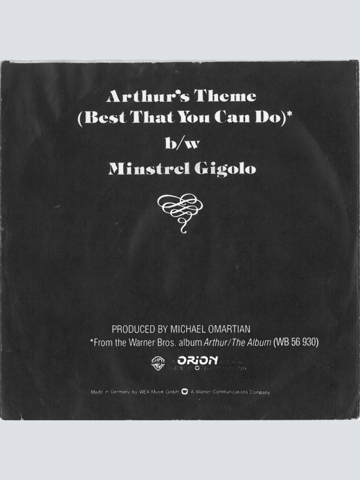 Vinyl / Christopher Cross - Arthur's Theme (Best That You Can Do)