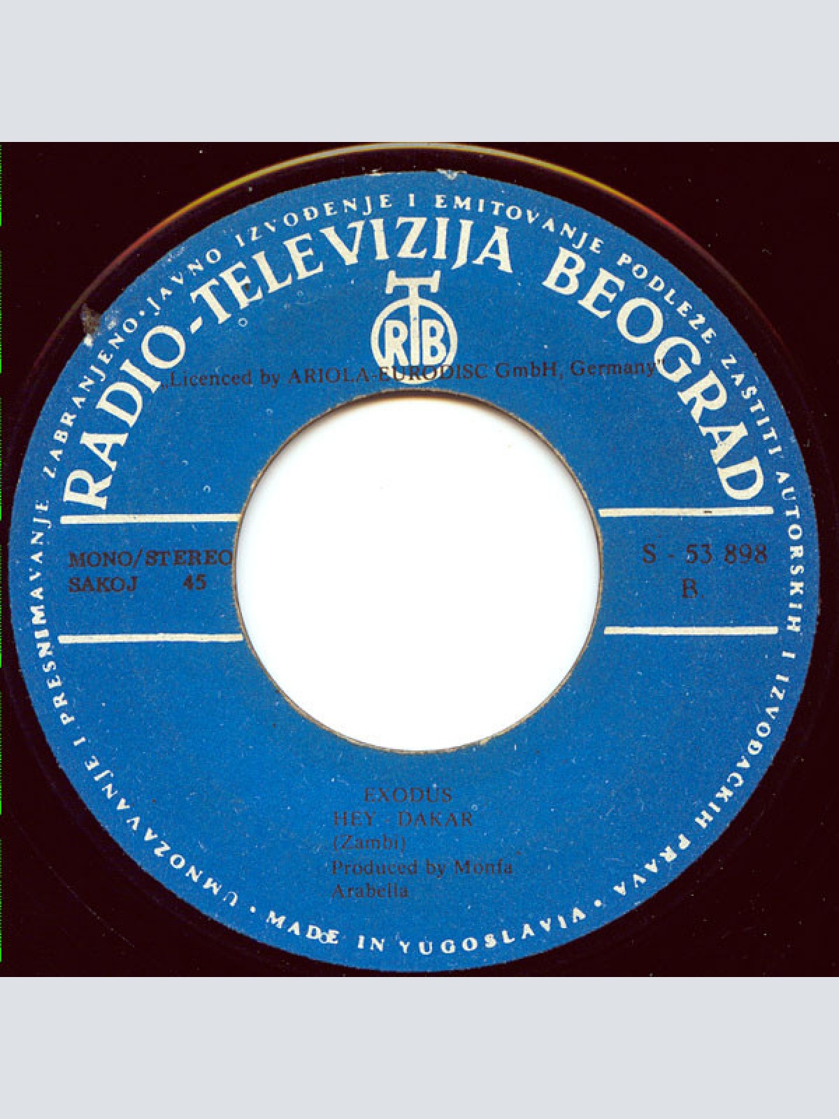 Vinyl / Exodus (10) - Africa