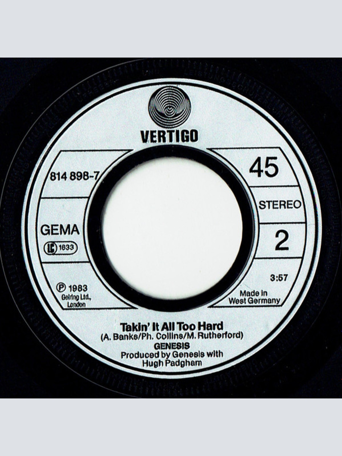 Vinyl / Genesis - That's All