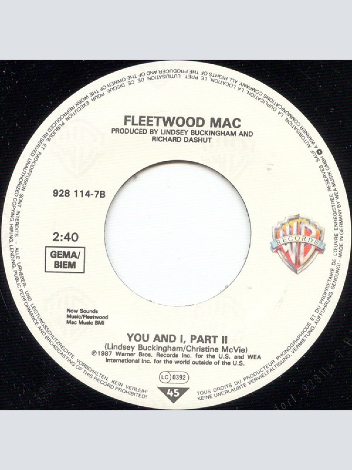 Vinyl / Fleetwood Mac - Family Man