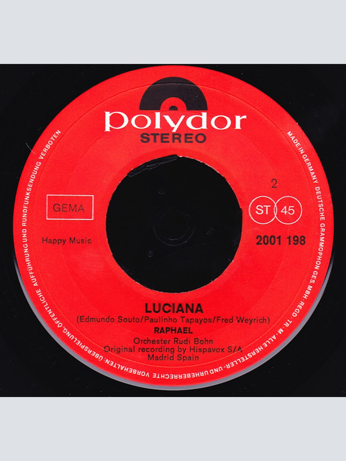 Vinyl / Raphael (2) - Wie Ein Bajazzo (Nach Leoncavallos' Arie "Lache Bajazzo")