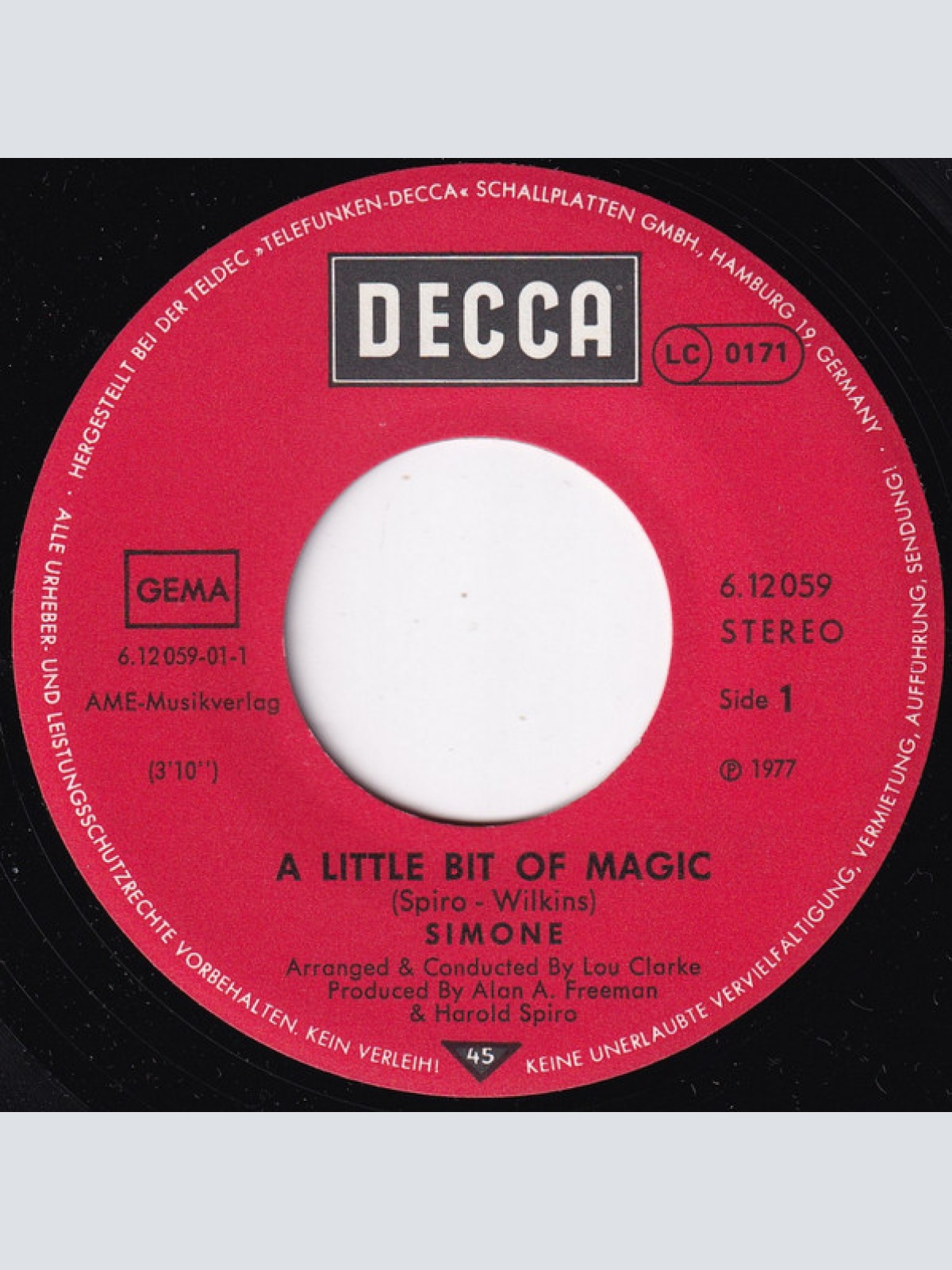 Vinyl / Simone (33) - A Little Bit Of Magic