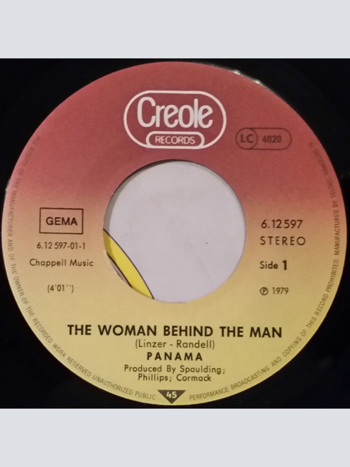 Vinyl / Panama (4) - The Woman Behind The Man