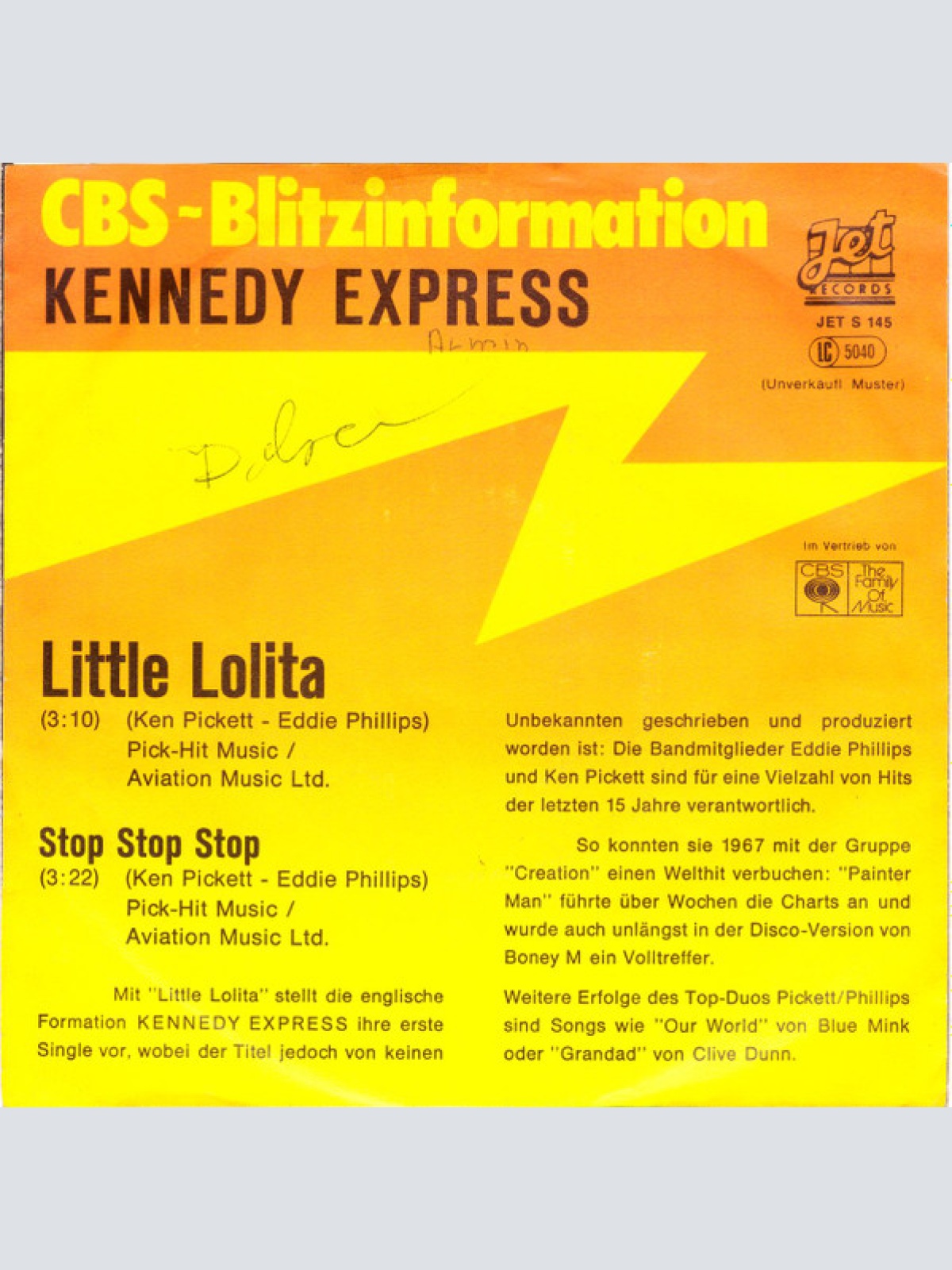 Vinyl / Kennedy Express - Little Lolita