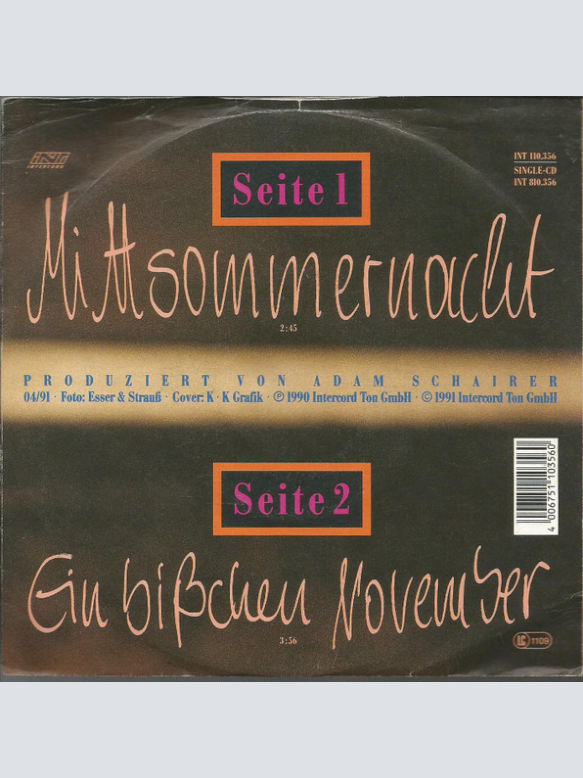 Vinyl / Claudia Jung - Mittsommernacht