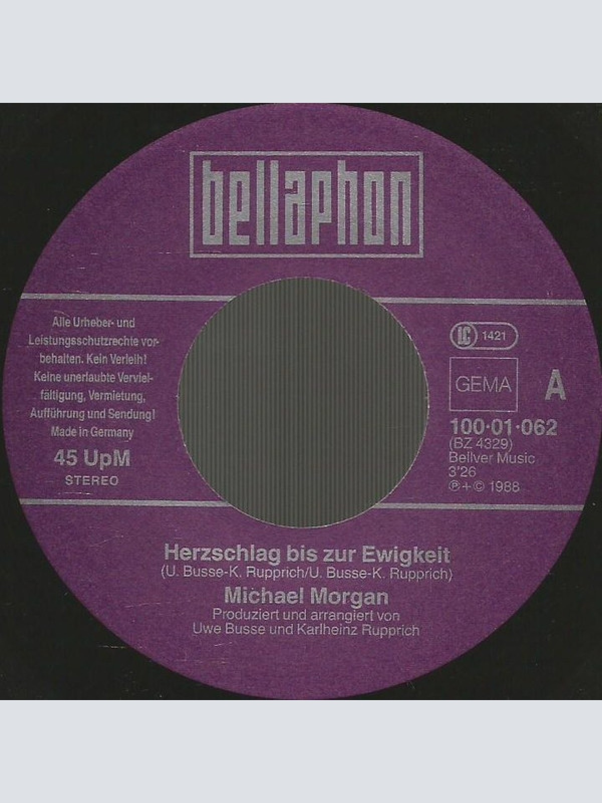 Vinyl / Michael Morgan (2) - Herzschlag Bis Zur Ewigkeit