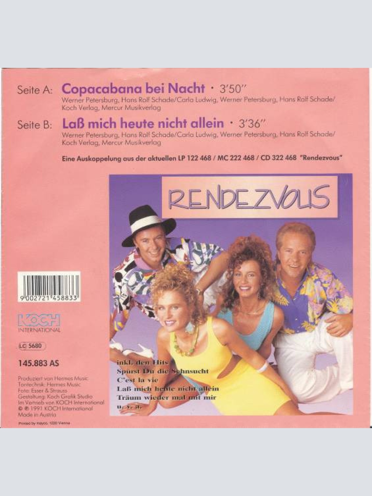 Vinyl / Rendezvous - Copacabana Bei Nacht