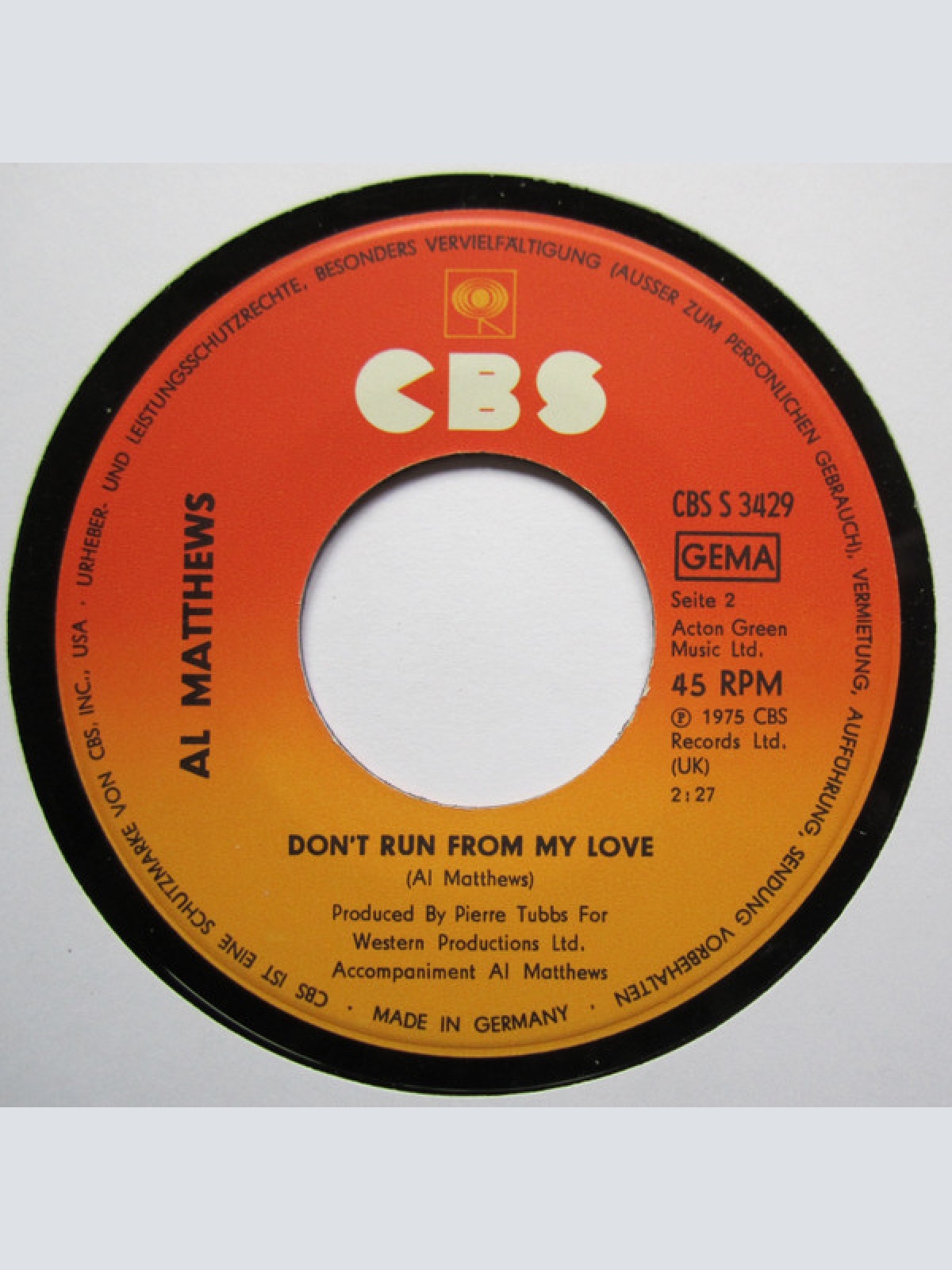 Vinyl / Al Matthews - Fool