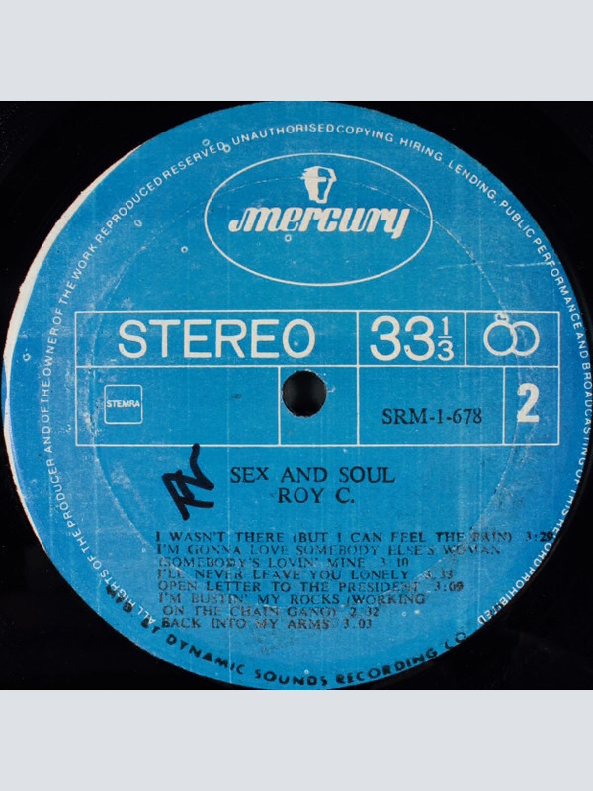 Vinyl / Roy C.* - Sex And Soul