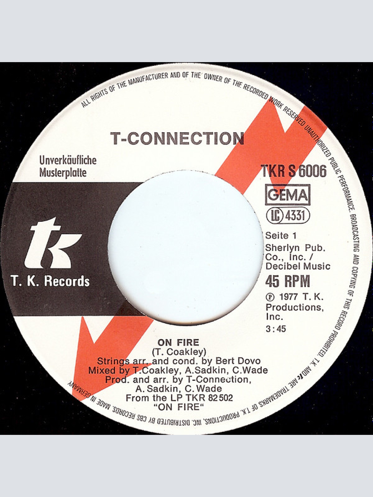 Vinyl / T-Connection - On Fire