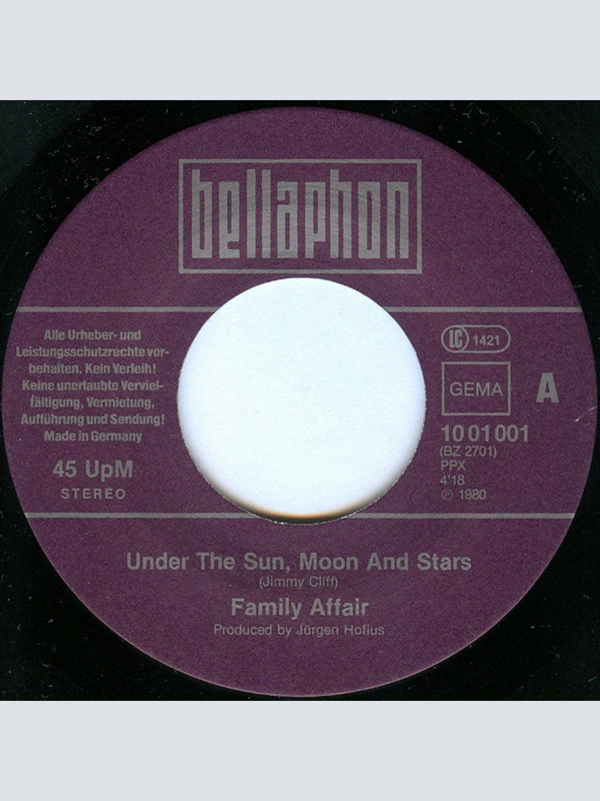 Vinyl / Family Affair (4) - Under The Sun, Moon & Stars
