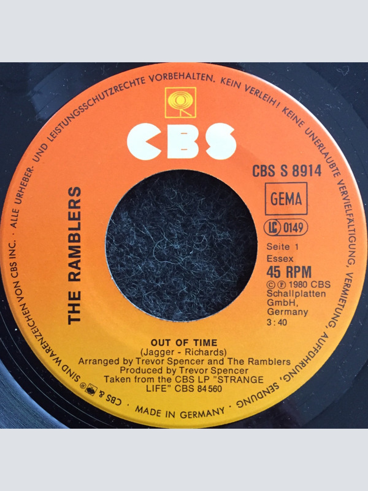 Vinyl / The Ramblers* - Out Of Time