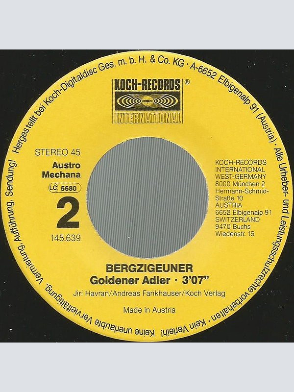 Vinyl / Bergzigeuner (2) - I Wear' Narrisch