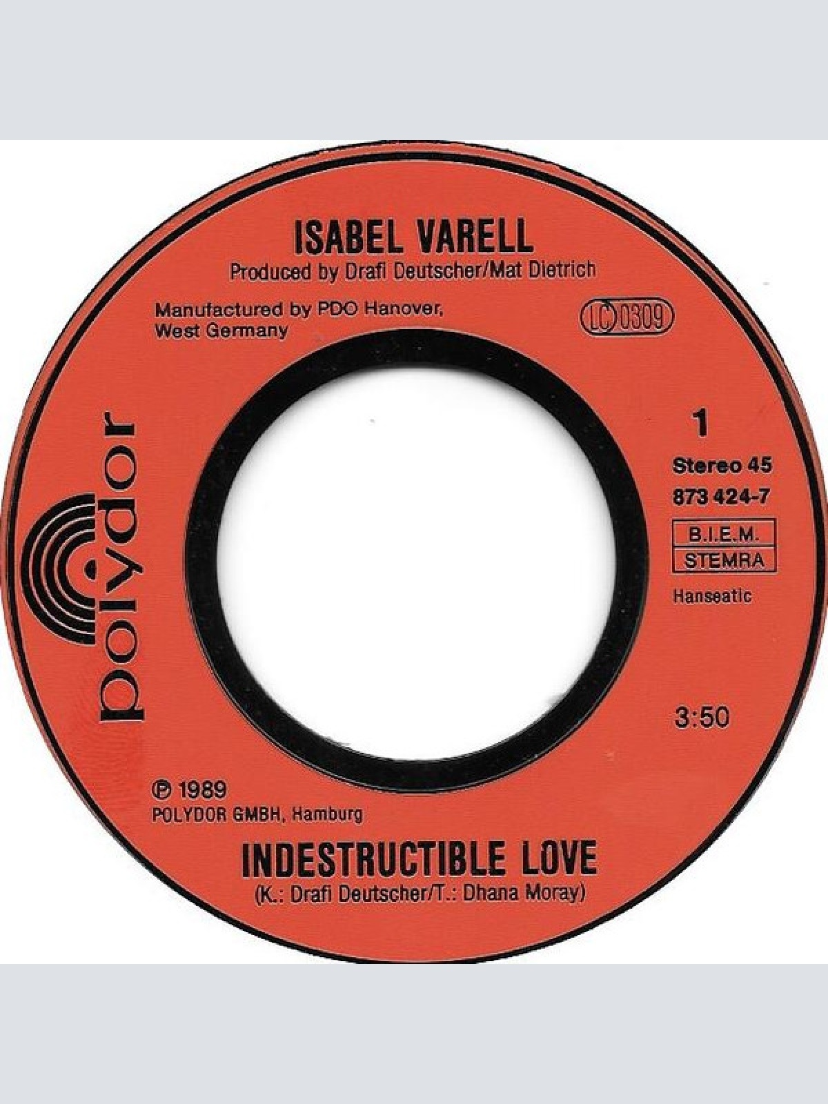 Vinyl / Isabel Varell - Indestructible Love